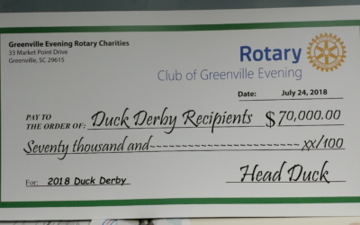 Greenville, SC – Liberty Signs Writes Big Check for Rotary Club!